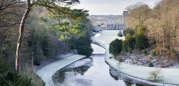 A frosty morning at Fountains Abbey