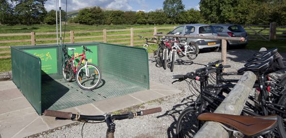 Recycled water bike wash