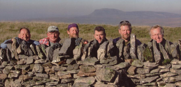 Volunteers that repaired the wall