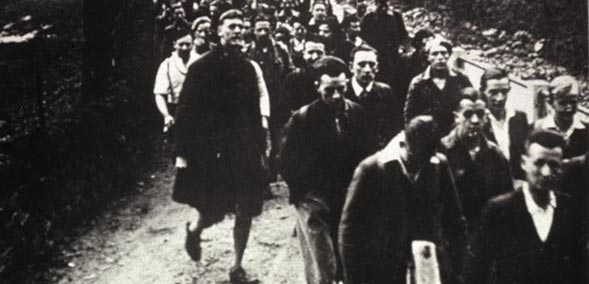 Mass trespass on Kinder Scout in the Peak District, 1932