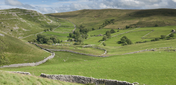 The Pennine Way travels along Malhamdale