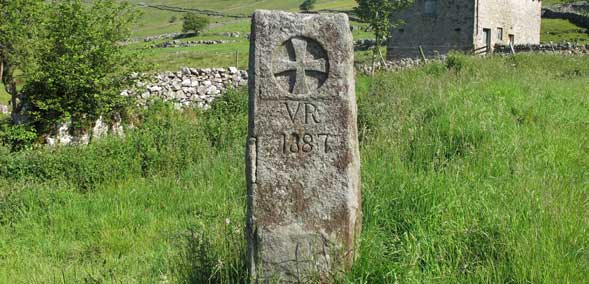 Memorial stone at Oughtershaw