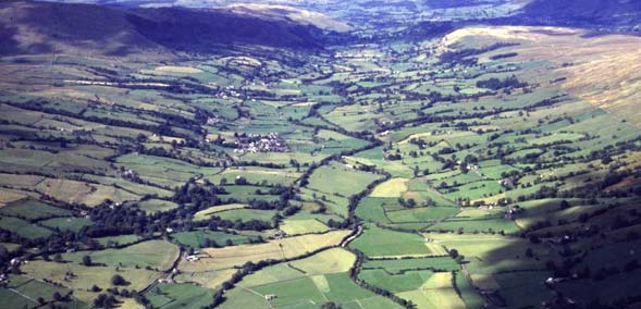 An aerial view of Dentdale