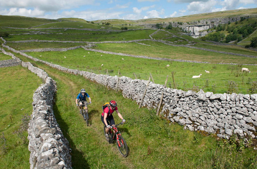 Mountain biking near Malham